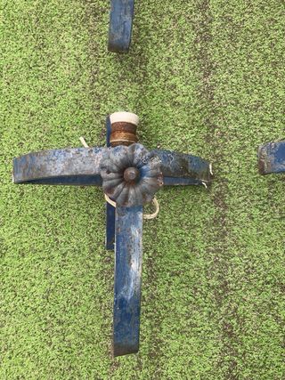 Soportes de forja para teja lámparas (6 unidades)