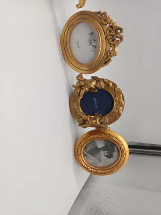 Set 4 Portafoto Oro Stile Barocco