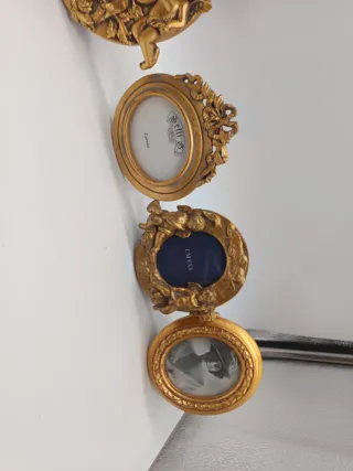 Set 4 Portafoto Oro Stile Barocco