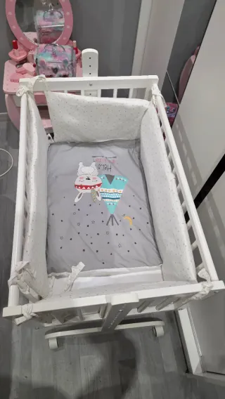 Minicuna colecho blanca