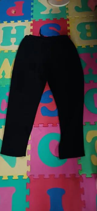 Pantalón pana elástico negro