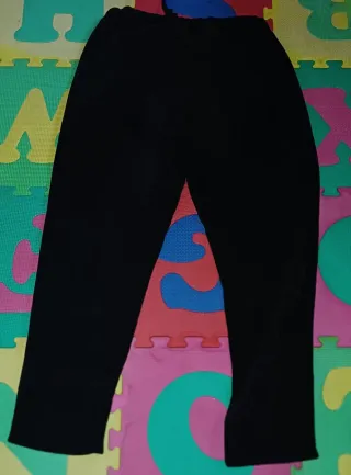 Pantalón pana elástico negro