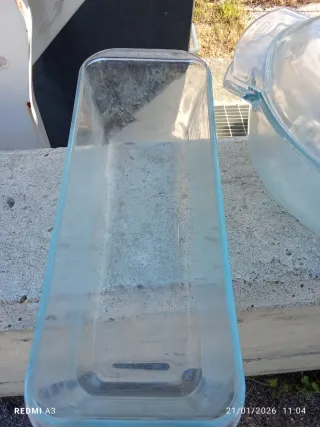 2 Pirofile Pyrex Francia 30cm