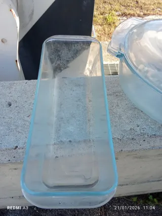 2 Pirofile Pyrex Francia 30cm