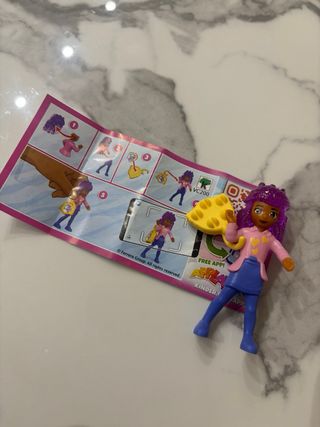 Unicorno, bambina e accessorio per capelli