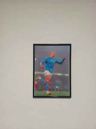 Marco de fútbol Erling Haaland 21×30 cm