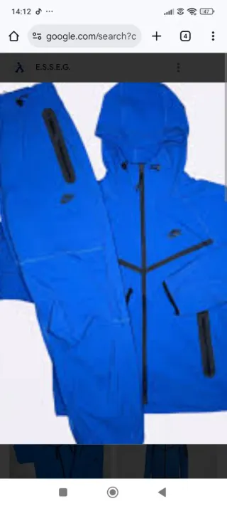 Conjunto Nike Tech Fleece Azul