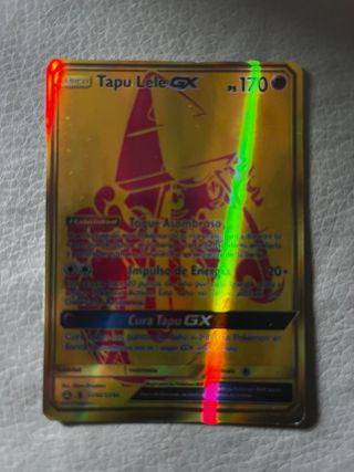 Carta Pokémon Tapu Lele GX Dorada