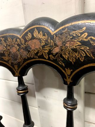 Pareja de sillas antiguas madera y tela