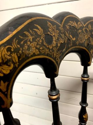 Pareja de sillas antiguas madera y tela