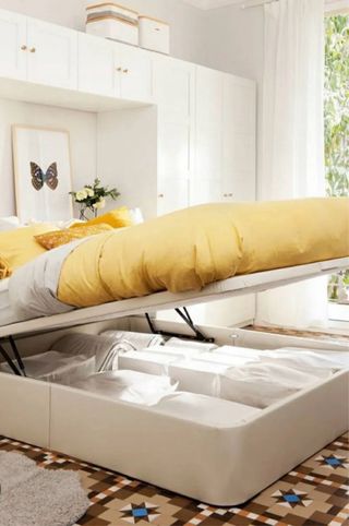 Canapé abatible Kvitsöy blanco 1,5x2m