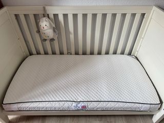 Cuna madera Nostalgia y colchón Silver Cross