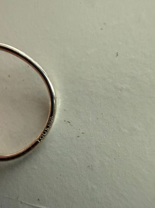 Anillo Plata Ajustable Bolas tous