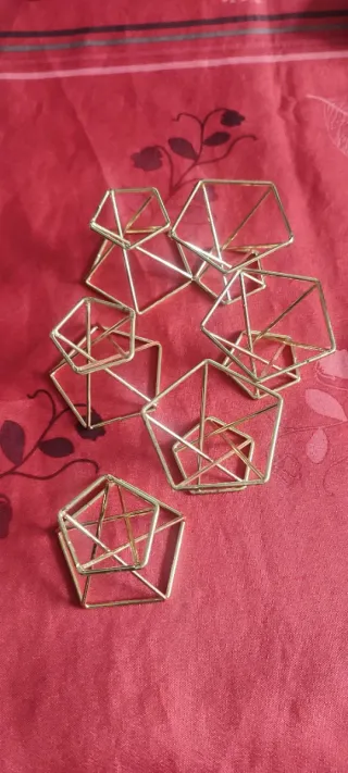 Lote 6 unidades Soportes plantas aéreas metálico