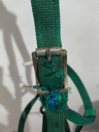 Cabezal caballo de nailon vintage