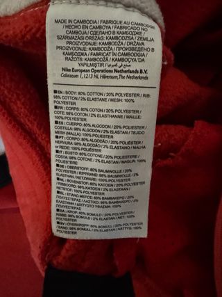 Pantalón Chandal Nike Air Rojo y Blanco