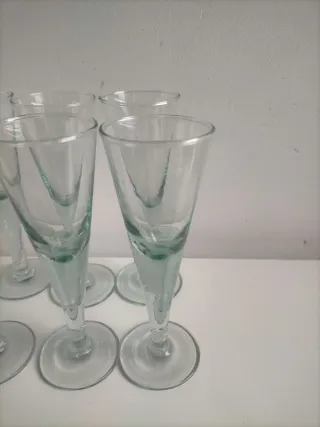 Copas de cava de cristal
