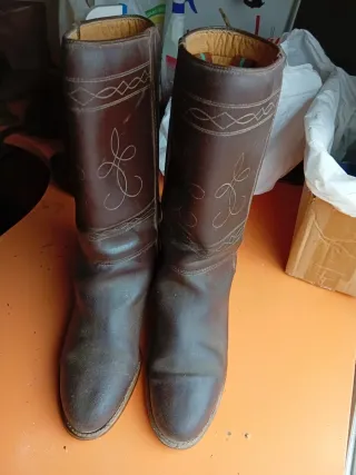 Botas de cuero marrones valverde 40