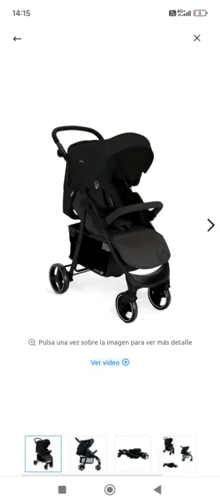 Silla de paseo Asalvo negra