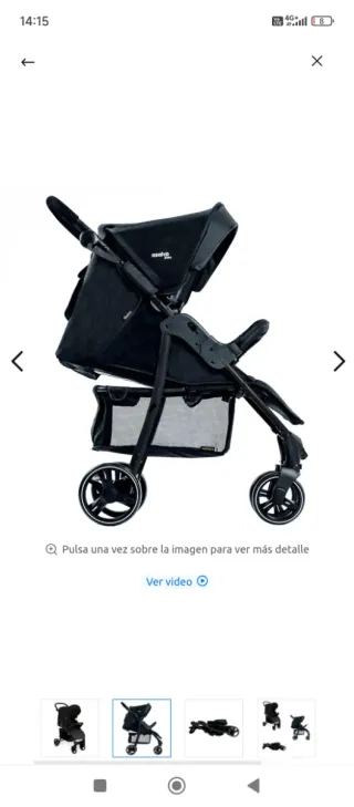 Silla de paseo Asalvo negra