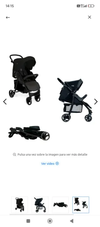 Silla de paseo Asalvo negra