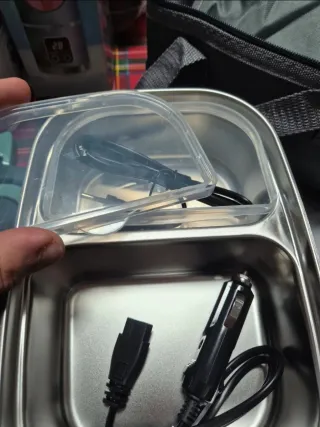 Lunch Box Elettrico Grigio Verde