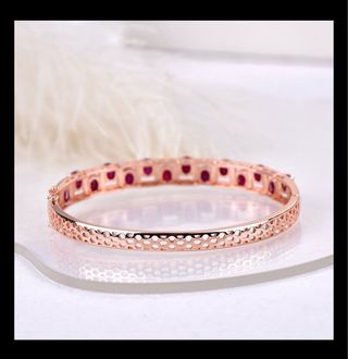 Pulsera Rubíes y Topacios certificados