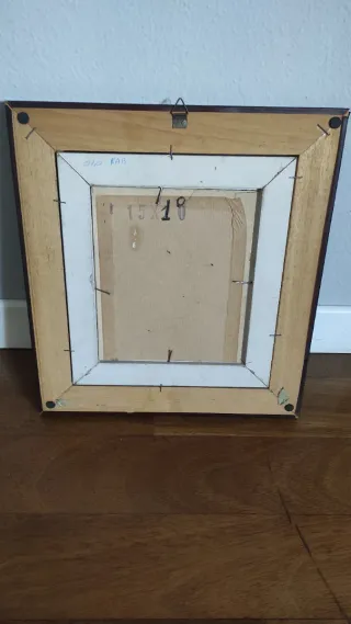 2 Quadri Vintage Olio Su Tela