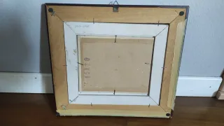 2 Quadri Vintage Olio Su Tela