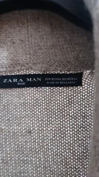 Chaqueta de punto Zara Beige Talla M