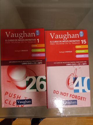 Curso de inglés Vaughan -Libros y Cds-