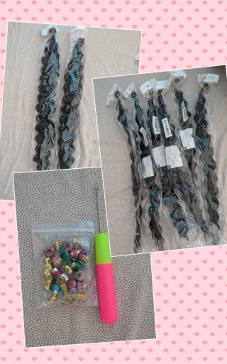 Set Extension Capelli / Trecce + Accessori.