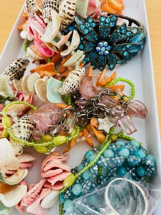 Lote Joyería Multicolor Conchas y Piedras