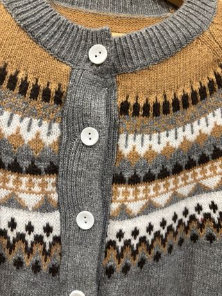 Chaqueta de punto con estampado