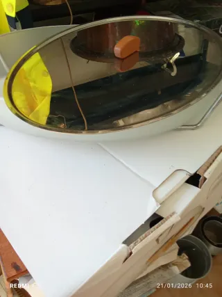 Pirofila vetro satinato con alzata