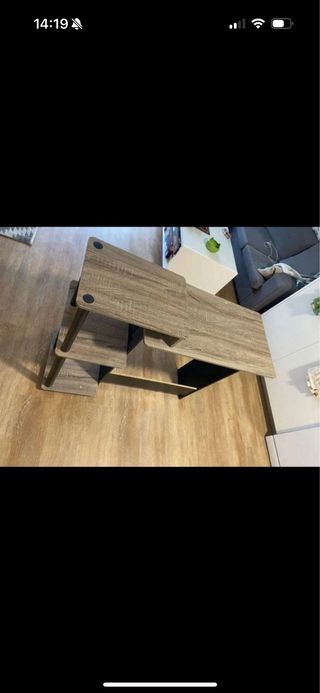 Escritorio madera y metal