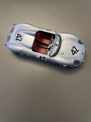 5 Modellini Porsche Argento Varie Misure