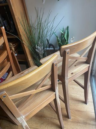 Taburetes de madera (2 unidades)