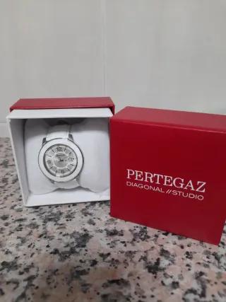 Reloj PERTEGAZ Blanco Mujer nuevo