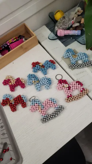 Llavero caballo hecho a mano