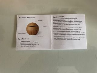 Humidificador de madera (a estrenar)