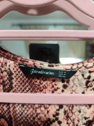 Blusa Stradivarius Animal Print Talla M