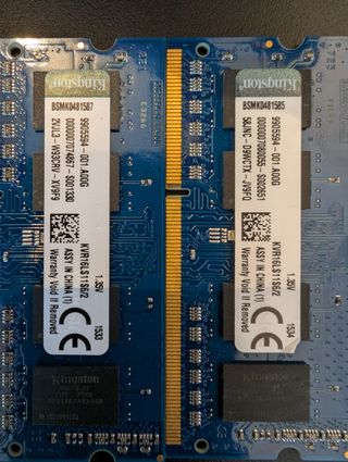 4x Kingston DDR3 2GB KVR16LS11S6/2