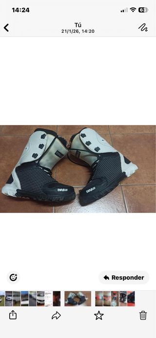 Tabla Snow + Fijaciones + Botas