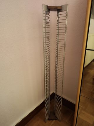 Organizador de DVDs Metálico y Madera