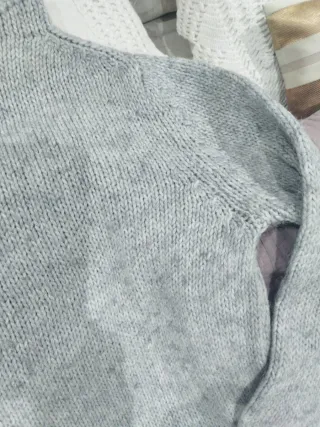 Jersey de lana gris azulado