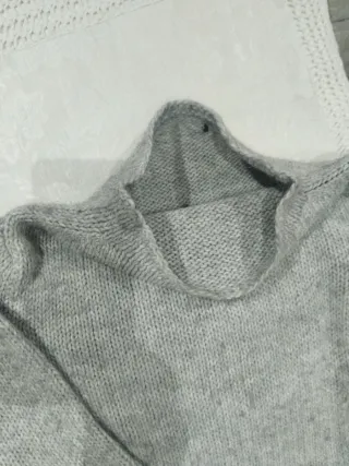 Jersey de lana gris azulado