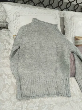 Jersey de lana gris azulado
