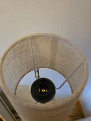 2 Apliques de Pared Dormitorio Tela y Metal