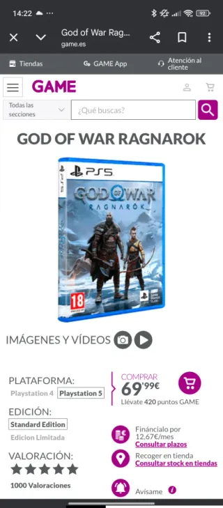 God of War Ragnarok PS5